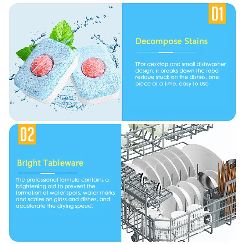 Прямая поставка; 1 шт. большой посудомоечных машин таблетки для посудомоечной машины гироскопического тренажера Технология 3-в-1 свежий аромат блюдо вкладки