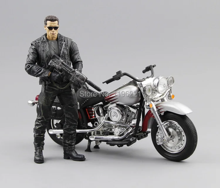 (Без коробки) Бесплатная доставка NECA Терминатор 2 фигурка T800 Cyberdyne Showdown ПВХ