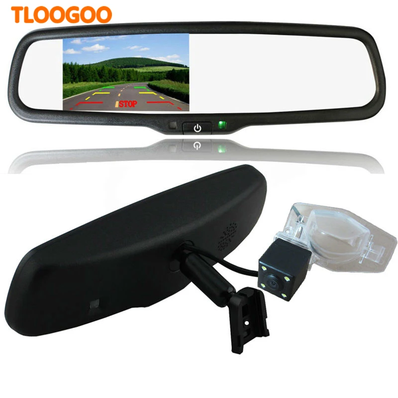 car monitor Mirror monitor 4.3inch with auto dimming glass night vision