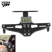 Motoo Универсальный CNC алюминий для BMW S1000R C650GT C650 SPORT S1000R регулируемый угол мотоцикла задний держатель номерного знака