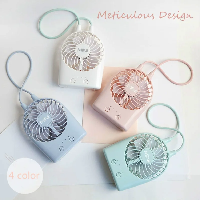 

2019 Summer New usb rechargeable cute mini fan desktop electric small portable handheld USB Electric Mini Hand