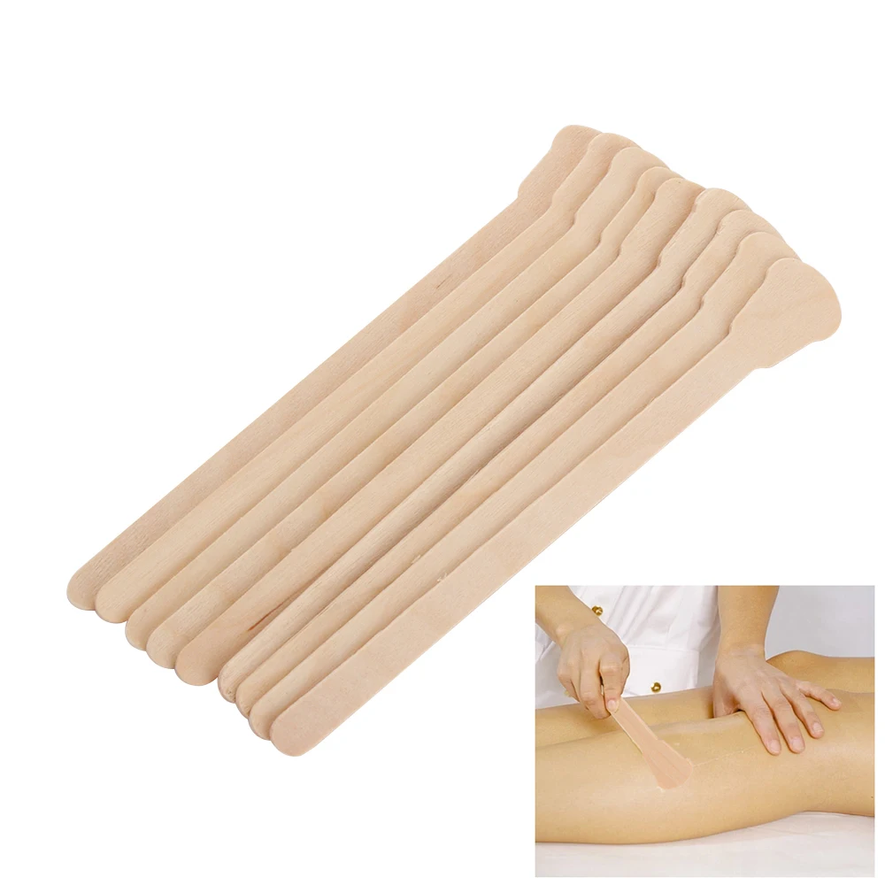 Hot Sale 10/20/50Pcs Disposable Wooden Waxing Sticks Wax Bean Wiping Hair Removal Beauty Body Beauty Makeup Tools