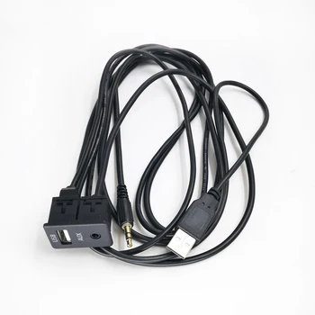 

Biurlink 150cm/100CM DIY Car AUX USB Adapter USB/AUX Switch Panel for Toyota Honda Volkswagen BMW for Boat
