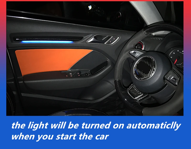Cheap Interieur Plastic Deur Led Decor Sfeer Omgevingslicht Led Voor Audi A3 8V 2012 2013 2014 2015 2016 2017 2018