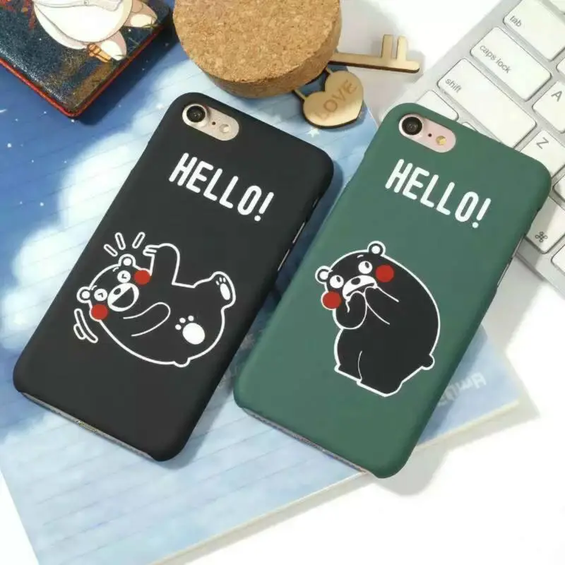 Чехол Kumamon с принтом для Apple iPhone 5, 5S, 6, 6 S, 7, 6 Plus, 7 Plus, чехол с 3D рисунком, стильная задняя крышка, чехол