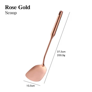 1PCS Cookware Stainless Steel Rose Gold Kitchen Tool 2