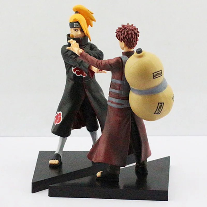 16 ~ 17 см 2 шт./компл. Naruto Deidara VS Gaara ПВХ фигурки Коллекционная модель игрушки с