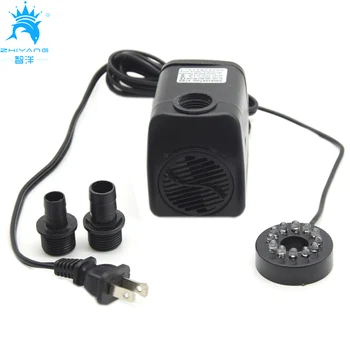 

US Plug 110V 28W Aquarium Submersible Pump Aquarium For Fish Tank Pond Fountain Water Pump with 12 color change LED light