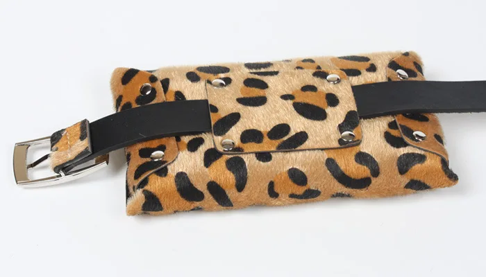 2018 Brand Money Phone Waist Packs Fashion Leopard Women Waist Bag Belt Female Fanny Pack for Women Waistbag Leather Bum Pouch