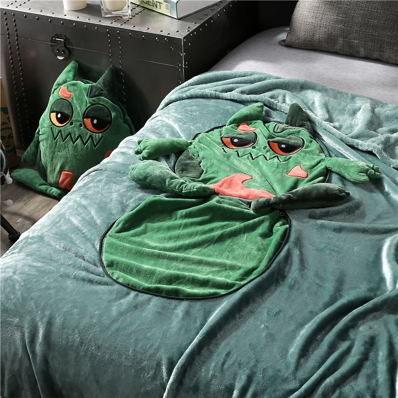 Cartoon Cushion Bedding Plush Toys Doll Car Pillow Blankets Children