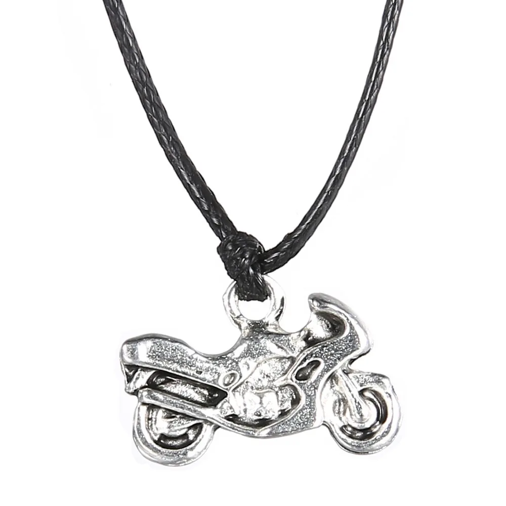 Simple Design Jewelry 2015 necklaces choker motorcycle pendants Leather Necklace for men 