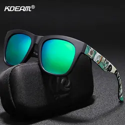KDEAM быстро-современные мужские солнцезащитные очки поляризованные уникальность дизайн солнцезащитные очки с УФ фильтром для пары стиль