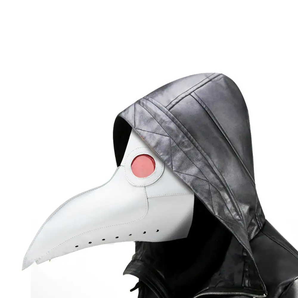Чума маска доктора из искусственной кожи прозрачные линзы смолы клювы маски для лица на Хэллоуин стимпанк костюм вечерние Карибские маски