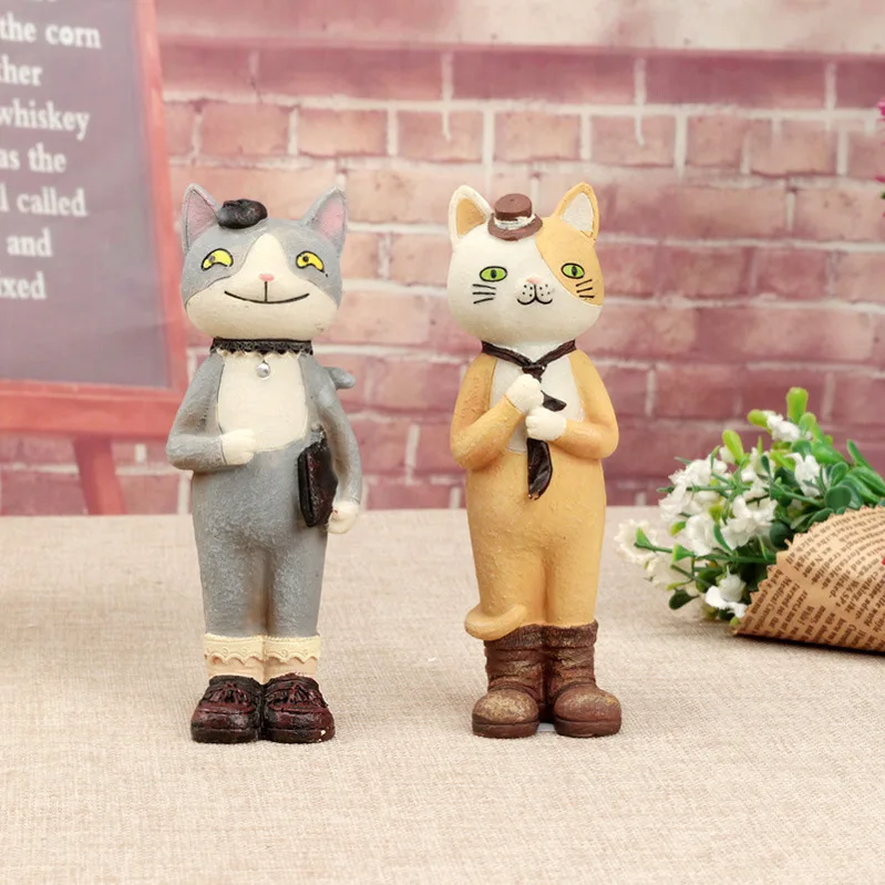 Zakka домашний декор кошка копилка фигурки настольный металлический самолет