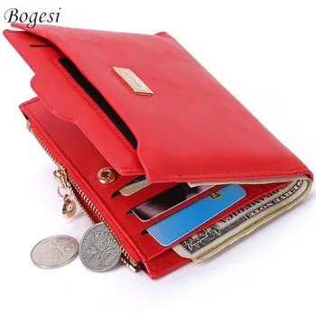 2016 Fashion Short Women Wallets New Letter Female Purse Women's Wallet Famous Brands Women's Purse Leather Purse Design Vintage