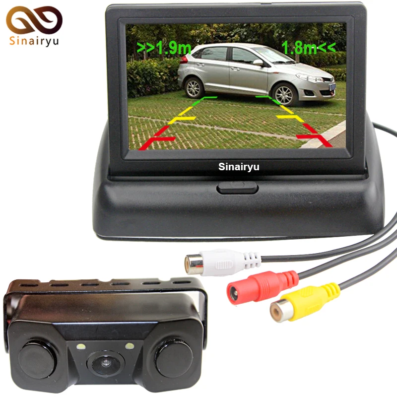 Auto Video Parking Sensor With Rear View Camera + 4.3" Car Parking