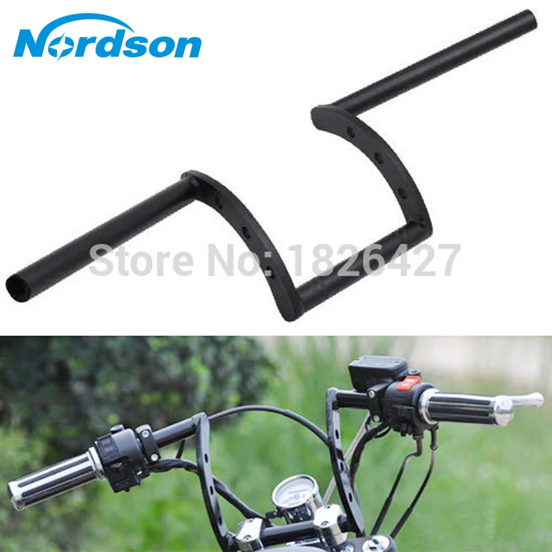 Drag Pullback Motorcycle Handlebar 7/8'' 22mm or 1" 25mm Z Bars For Harley Davidson Sportster