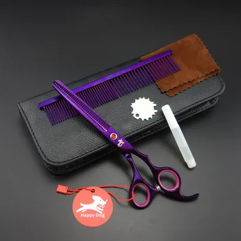 

6.5 inch Professional Pet Grooming Scissors set,Thinning scissors set with Comb,grooming shears,38 teeth,D587
