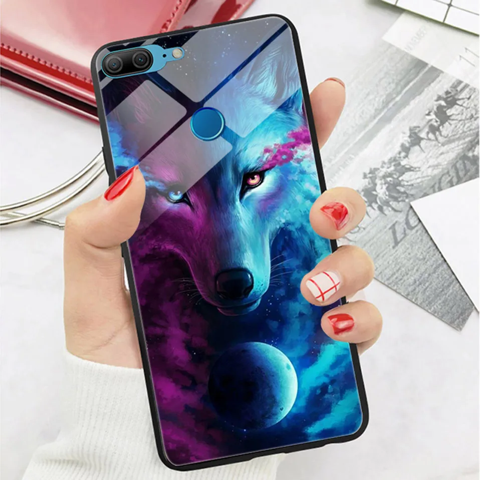 Glass Case For Huawei P20 Lite P20 Pro Nova 3 2i P Smart Pattern Case For Huawei Honor 9 Lite 7A Play Y6 2018 Mate 10 Lite Cover (2)