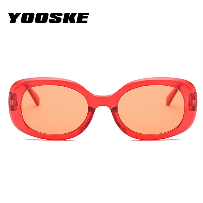 YOOSKE винтажные красные Солнцезащитные очки женские Овальные Роскошные брендовые дизайнерские ретро солнцезащитные очки gafas de sol мужские солнцезащитные очки UV400