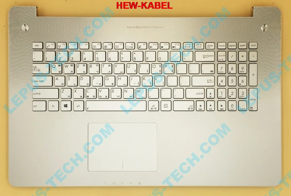 Клавиатура KR для ASUS N750 N750JK N750JV с верхней крышкой и упором рук в Корейском стиле |