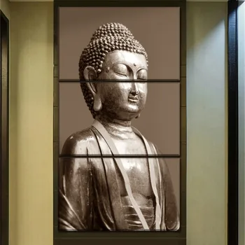 

Modular Pictures Wall Art Home Decorative 3 Pieces Religious Buddha Painting Top-Rated Canvas HD Print Poster Decor Framework