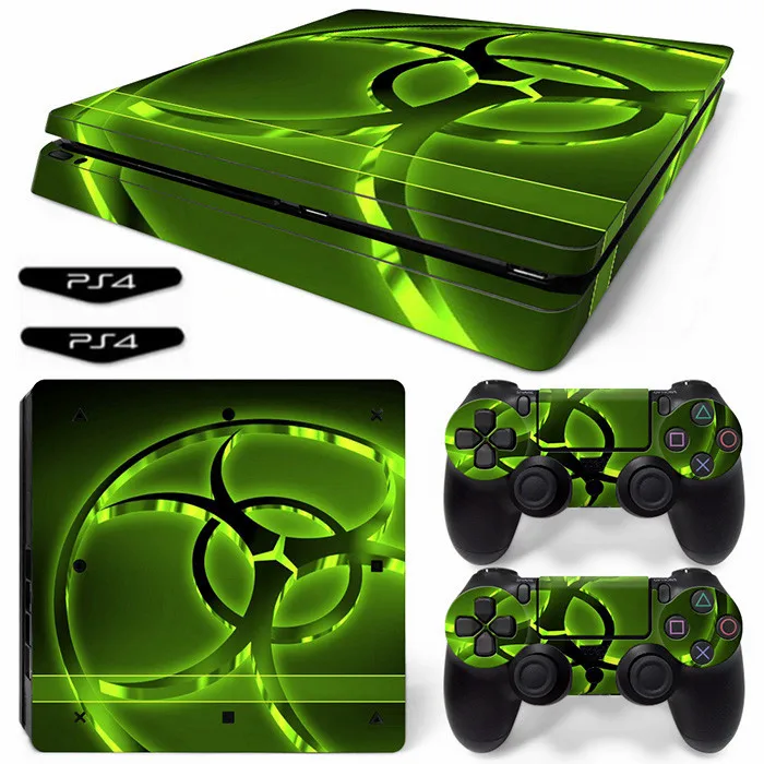 Наклейка для Ps4 Slim виниловая наклейка PS4 Skin консоли и 2 контроллера|Наклейки| |