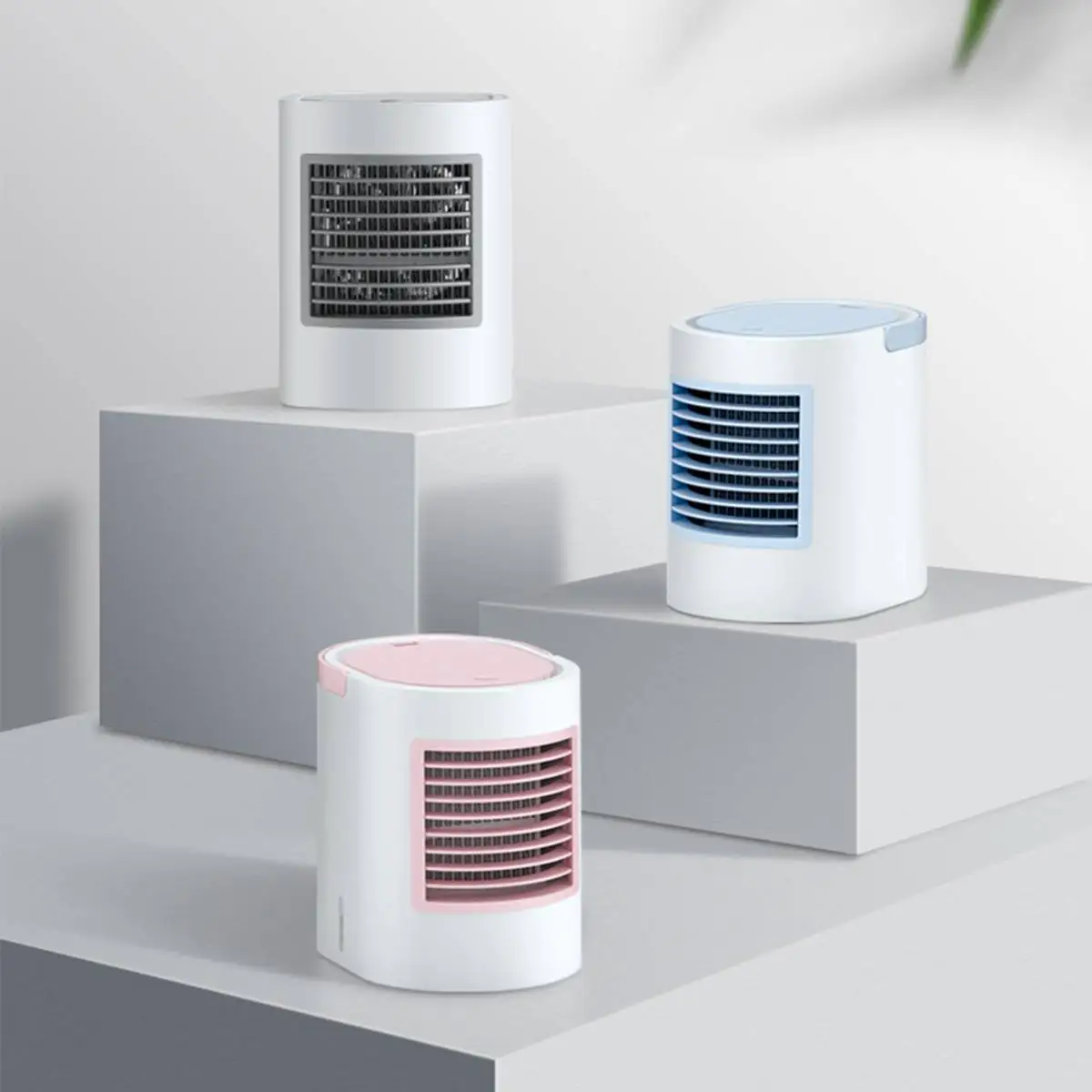 

Portable Air Cooler Oval Air Conditioner Conditioning Mini Fan Humidifier Desktops 3 Speed Small Handy Cooling Fan Water Cooler