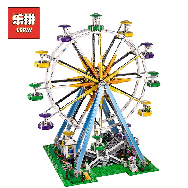 

Lepin 15012 Creator City Park Playground Ferris Wheel Model Building Blocks Bricks Set DIY Collection Toys for Children 10247