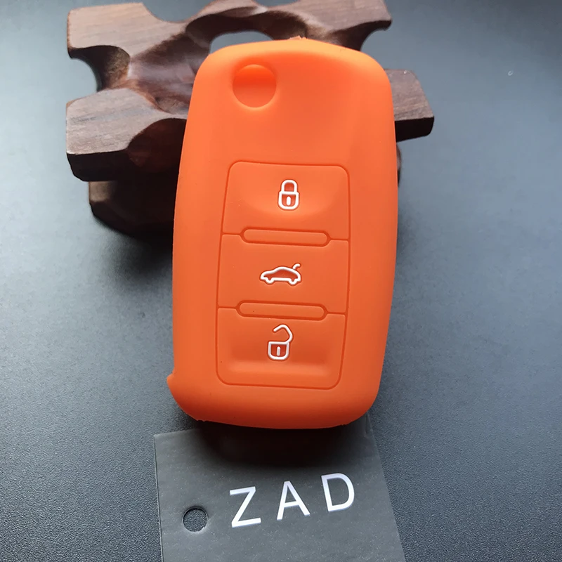 Набор силиконовых резиновых ключей ZAD чехол для автомобильных VW Polo Passat B5 Jetta Mk6 Tiguan