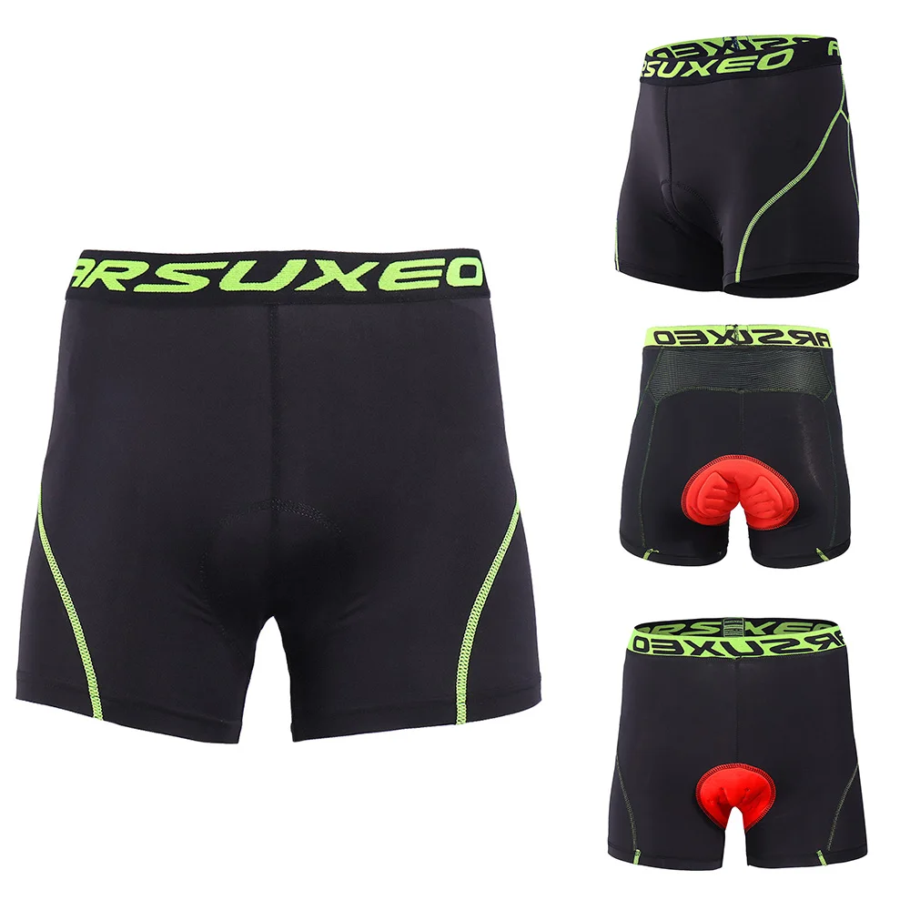 ARSUXEO Men's Cycling Underwear Shorts 3D Padded Bike Bicycle MTB