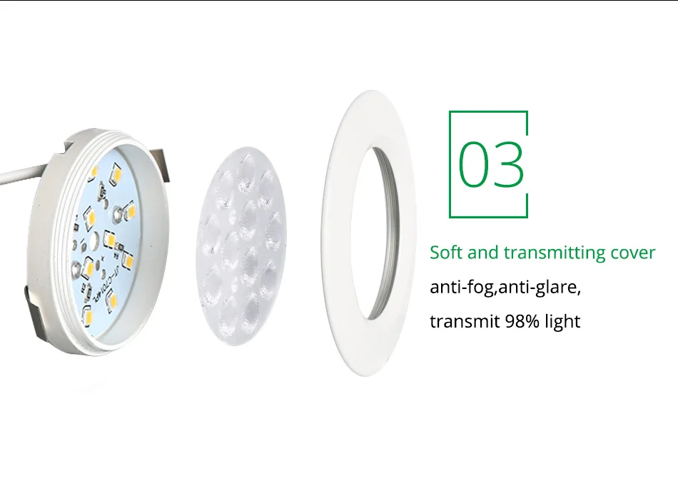 8Under Cabinet Lamps Night Puck Lights 3W 12V Round Kitchen Indoor Lighting LED SMD Energy Saving Lights Lamp Cupboards Light