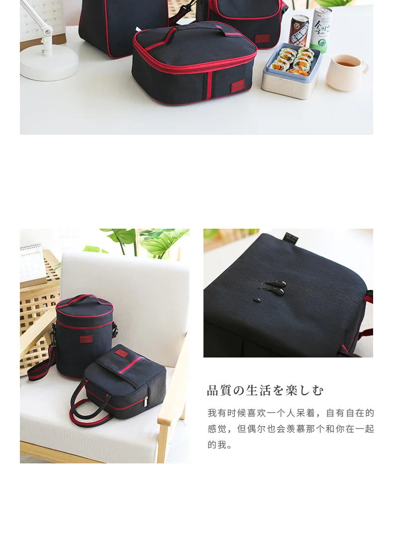 Lunch Cooler Bag Insulation Folding Picnic Portable Ice Pack Food Thermal Bag Food Delivery Bag