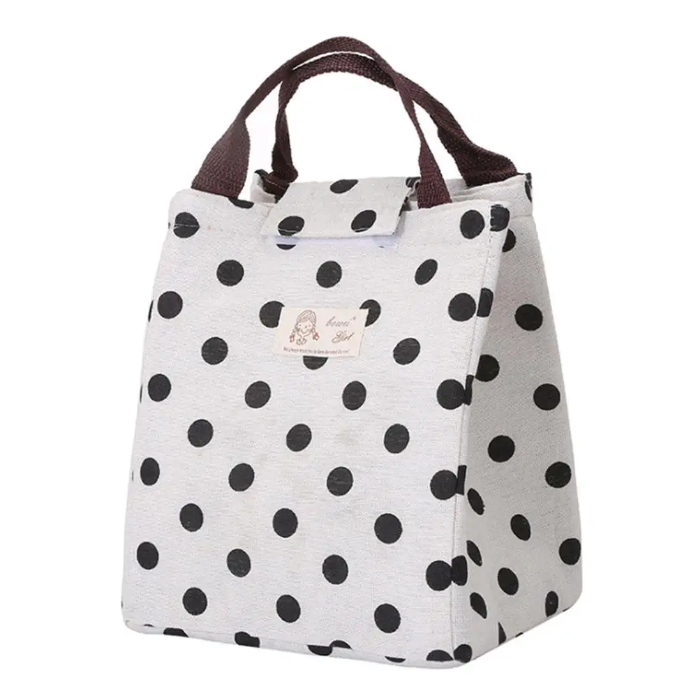 

Waterproof Portable Insulated Oxford Cloth Food Picnic Dot Bags For Women Children Men Cooler Bag Refrigerator Thermo Bag