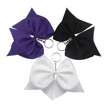 

6 Inch Contracted style of key chain, a single color bowknot buckle