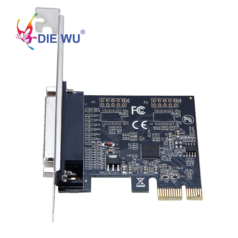 1X PCI Express E к параллельному порту DB25 принтер LPT адаптер карты ASIX чип AX99100 TXB072|Платы
