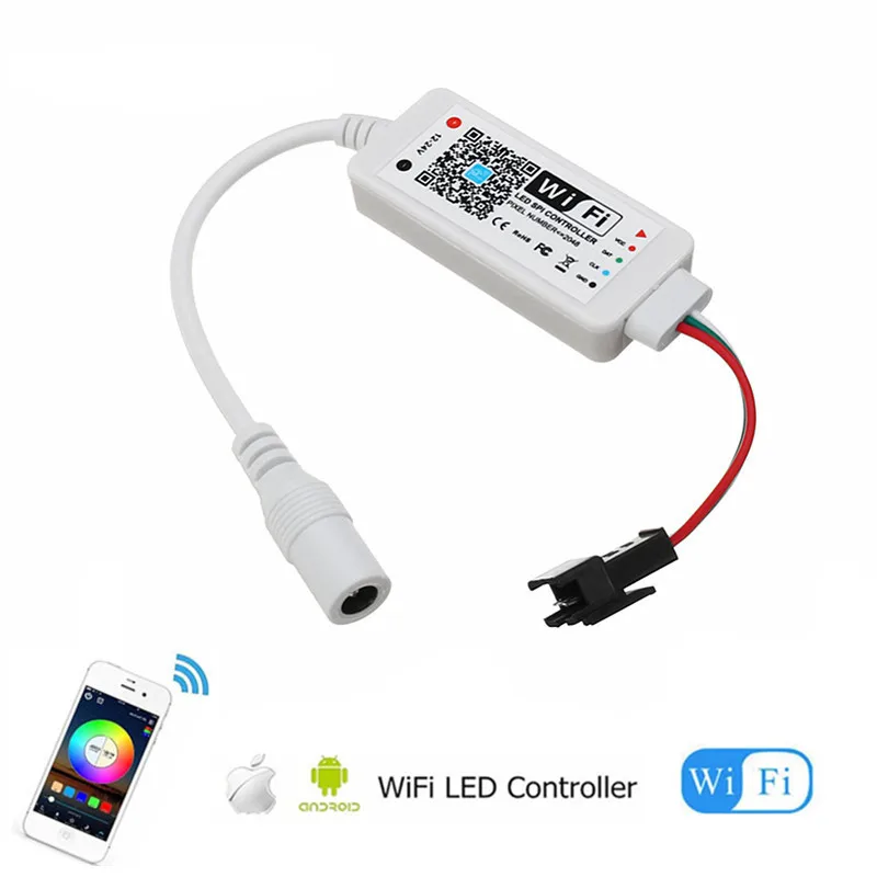 Wi-Fi светодио дный Magic Home контроллер музыка Смарт iOS Android-приложение для WS2811 LDP6803 SK6812 WS2812B IC светодио дный полосы света пикселей 5 В 12 В 24 В