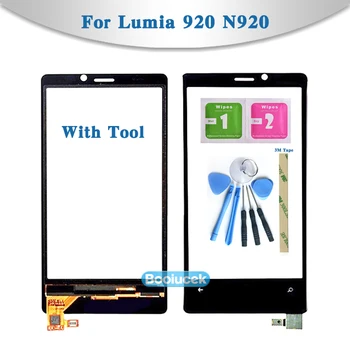 

High Quality 4.5" For Nokia Lumia 920 N920 Touch Screen Digitizer Sensor Outer Glass Lens Panel Black