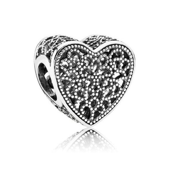 Maxi Small Statement Hollow Love Heart Key Bear Flower Crystal Beads Fit Brand Charm Bangles for Women Making Jewelry