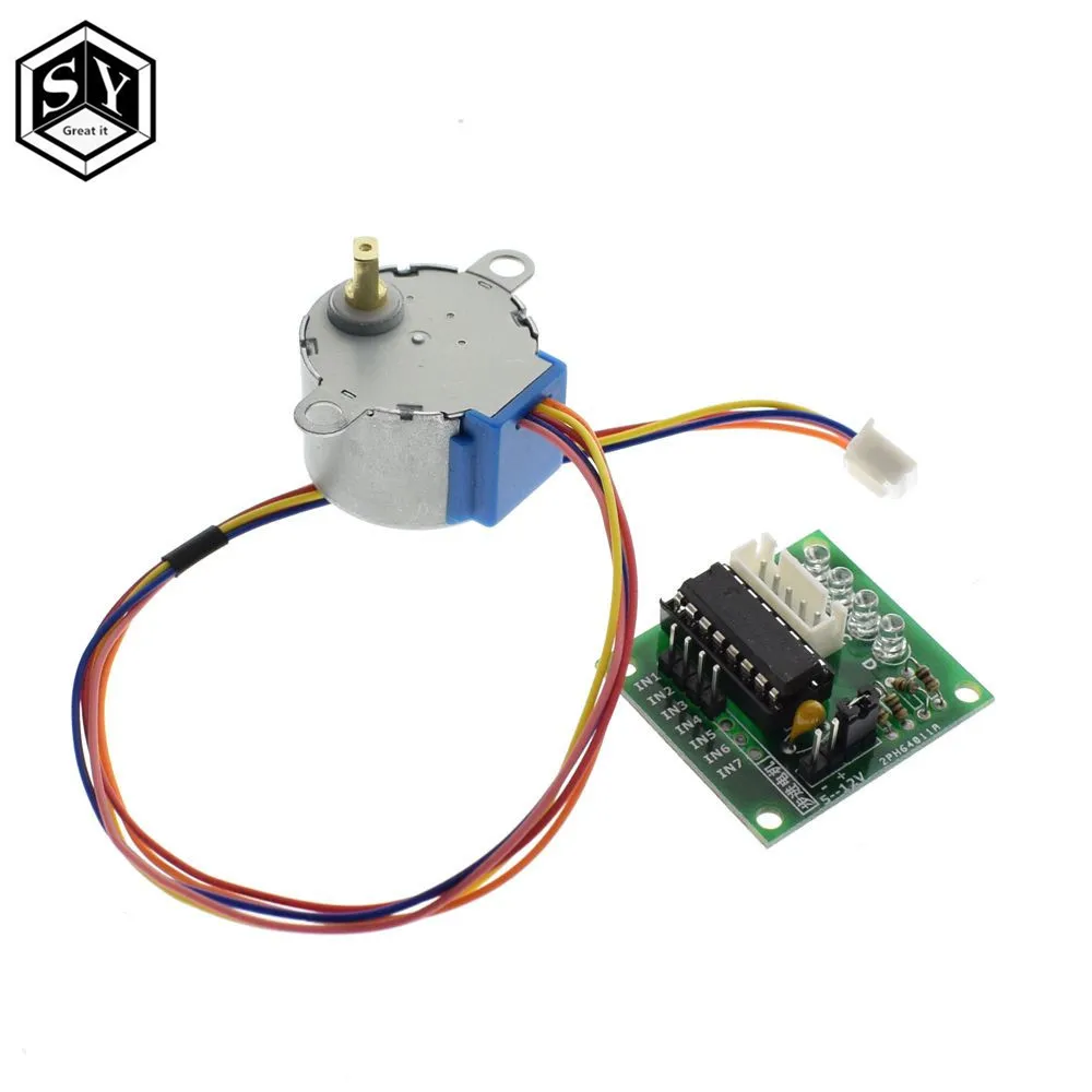 

1LOTS Great IT 28BYJ-48-5V 4 phase Stepper Motor+ Driver Board ULN2003 for Arduino 1x Stepper motor + 1 x ULN2003 Driver board