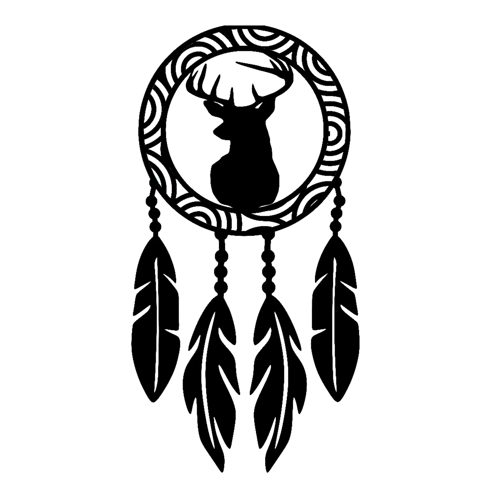 Виниловый стикер на окно с изображением оленя whitetail deer buck hunting country | Автомобили и