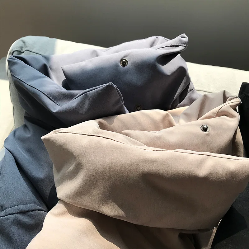 Coréenne Hiver 2018 Parkas Col Vers Nouvelle Outwears Manteaux Le Coton as Beige Chaud Picture Casual noir Vestes Bas Femmes Long Épaississement Montant nwvvFxWfqC