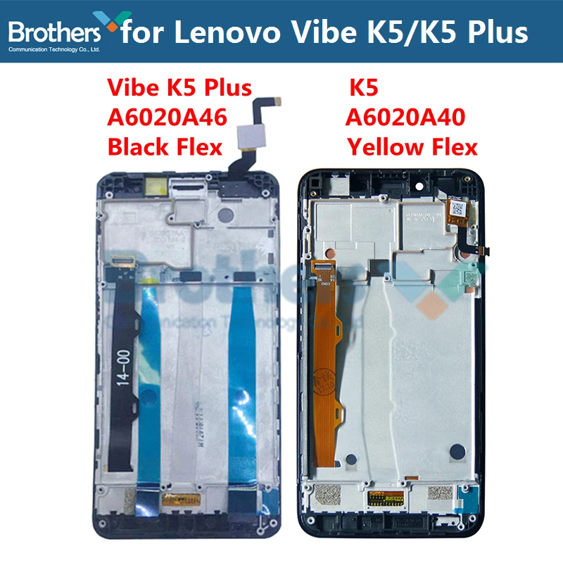 For Lenovo Vibe K5 A6020A40 LCD Display With Frame For Lenovo Vibe K5 Plus A6020A46 LCD Screen Touch Screen Digitizer Test Work (1)