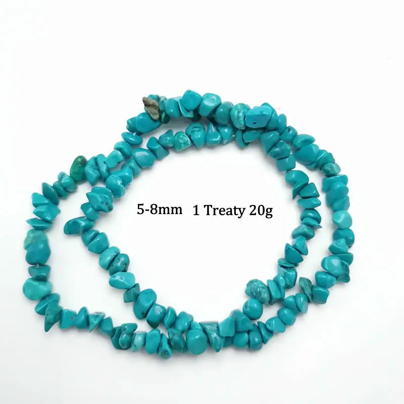 Free Shipping Freeform Gravel Natural Turquoises Stone Beads In Loose 15" Strand 5-8MM Pick Color For Jewelry Making