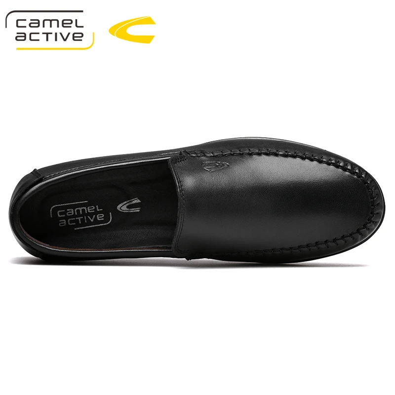 Camel Marrom Vestido Dos Casamento Banquete Partido Active marrom Em Sapatas Deslizamento Homens Couro De Nova Preto Com Borla Preto Calçados Genuíno Moda Loafers nwngxAfrUO