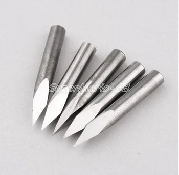 

5x 30 Degree High Quality 6mm Carbide Steel Router Pyramid engraving Bit 0.1mm (3J6x3001x5)