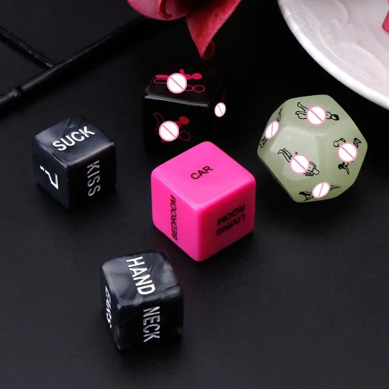 5pcs Sex Dice Fun Adult Erotic Love Sexy Posture Couple Lovers Humour Game Toy Novelty Party Gift