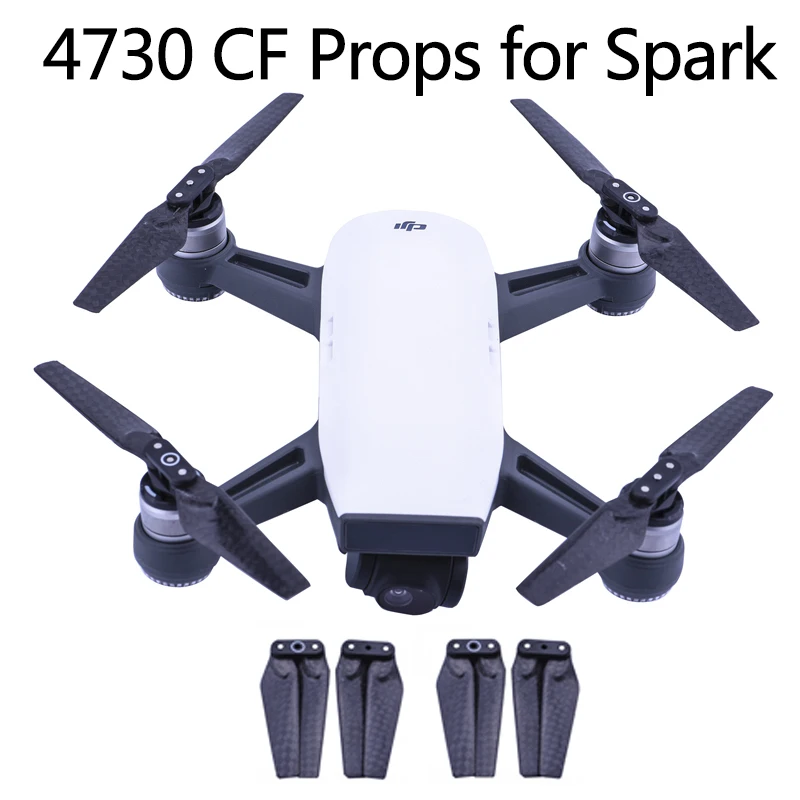 4 шт. 4730 Пропеллер из углеродного волокна для DJI Spark быстросъемный складной