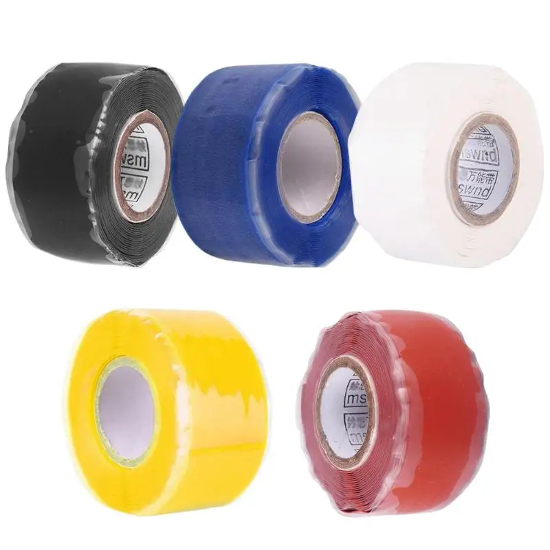 Waterproof Silicone Performance Repair Tape Hot Sale Bonding Rescue Self Fusing Wire Hose Black Transparent Film Tape