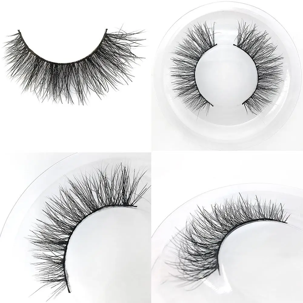 Handmade 1 Pair Women 3D Soft Natural Cross False Eyelashes Thick Long False Eyelashes Lashes Extension Beauty Makeup Tools